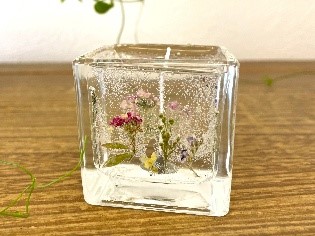 お花畑のジェルキャンドルをつくろう